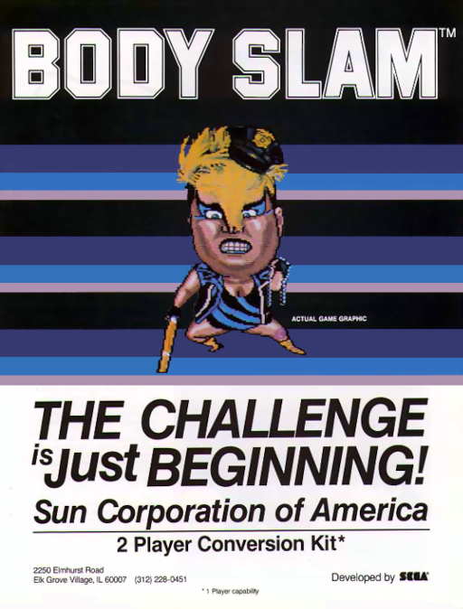 Body Slam (8751 317-0015) Arcade Game Cover